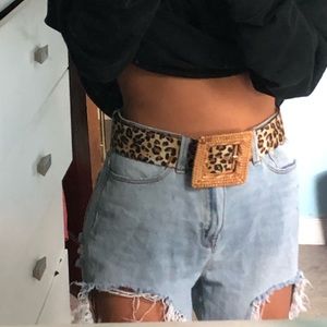 Leopard Print Belt